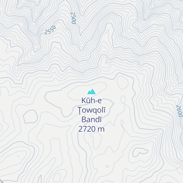 Map of Kūh-e Ţowqolī Bandī