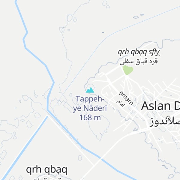 Map of Tappeh-ye Nāderī