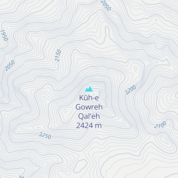 Map of Kūh-e Gowreh Qal‘eh
