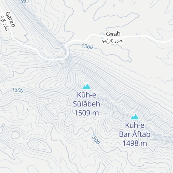 Map of Kūh-e Sūlābeh