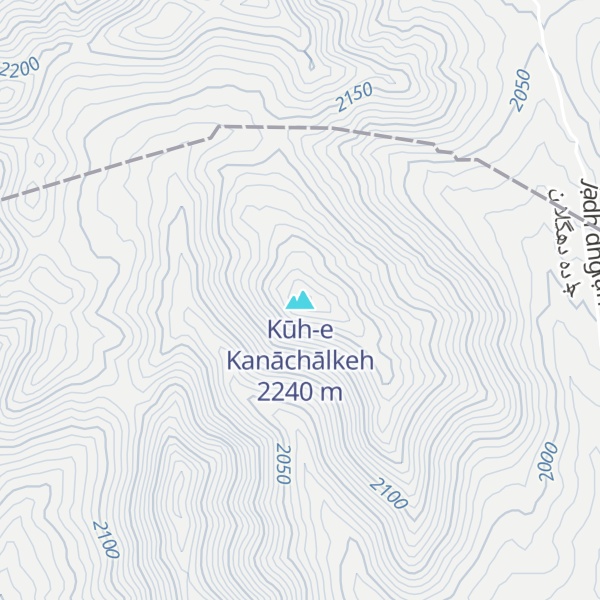 Map of Kūh-e Kanāchālkeh
