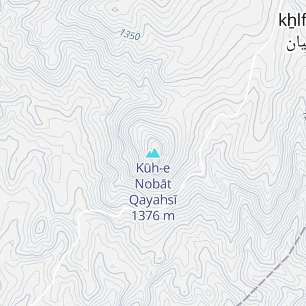 Map of Kūh-e Nobāt Qayahsī