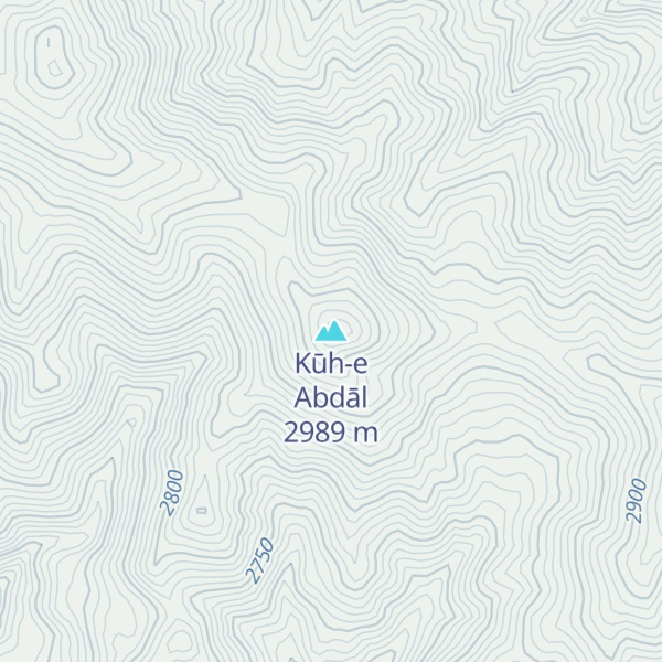 Map of Kūh-e Abdāl