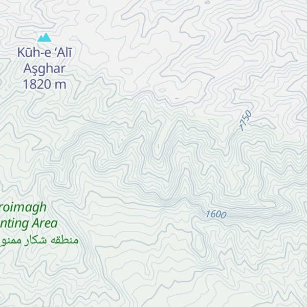 Map of Kūh-e Shūr Bolāgh