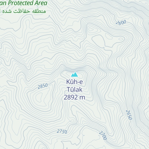 Map of Kūh-e Tūlak
