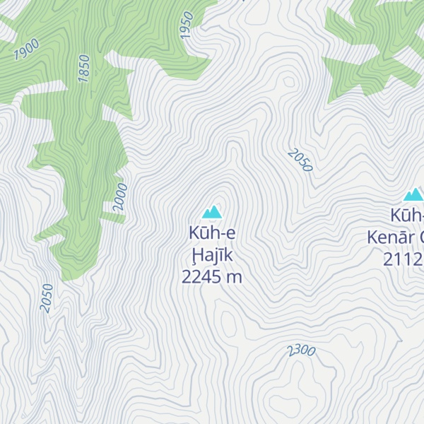 Map of Kūh-e Ḩajīk