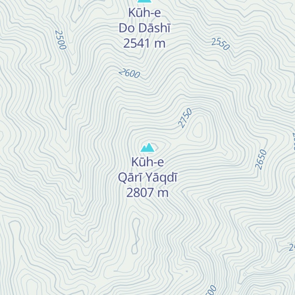 Map of Kūh-e Qārī Yāqdī