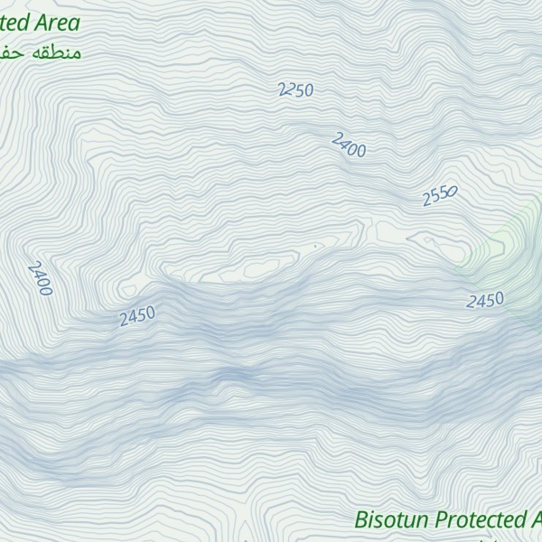Map of بیستون