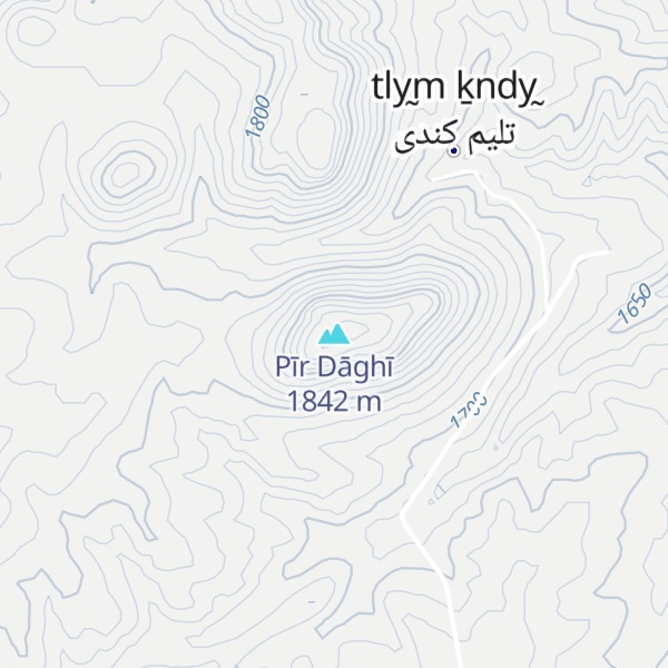 Map of Pīr Dāghī