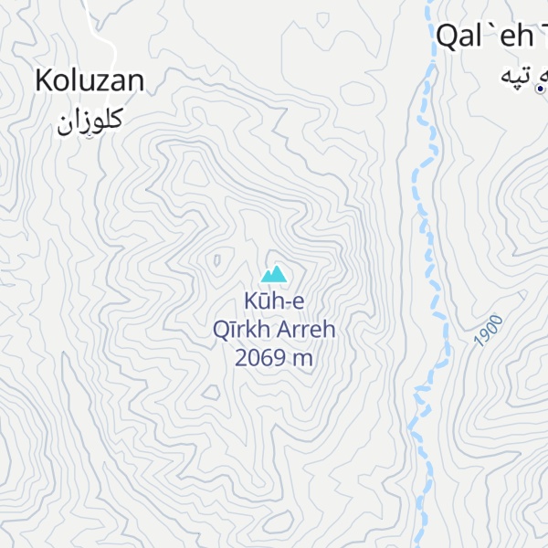 Map of Kūh-e Qīrkh Arreh