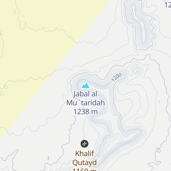 Map of Jabal al Mu`taridah