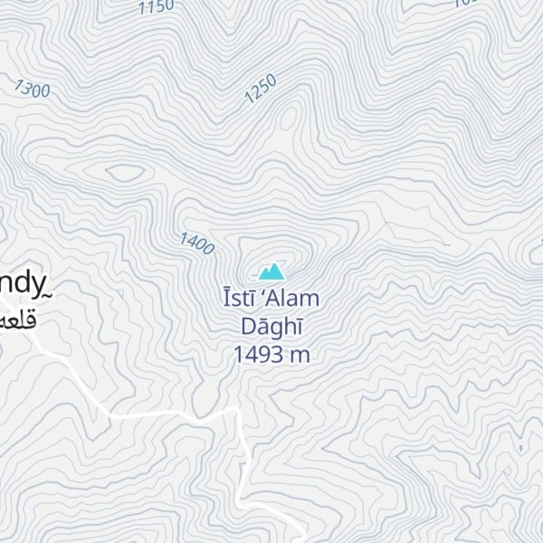 Map of Īstī ‘Alam Dāghī