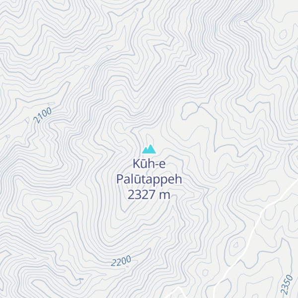 Map of Kūh-e Palūtappeh