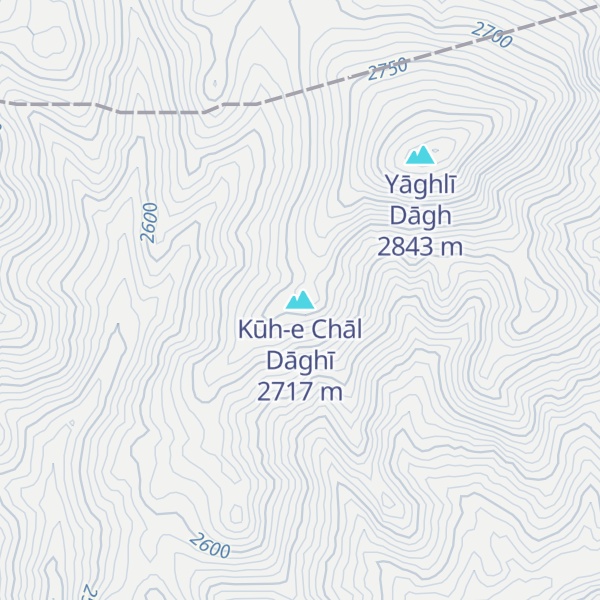 Map of Kūh-e Chāl Dāghī