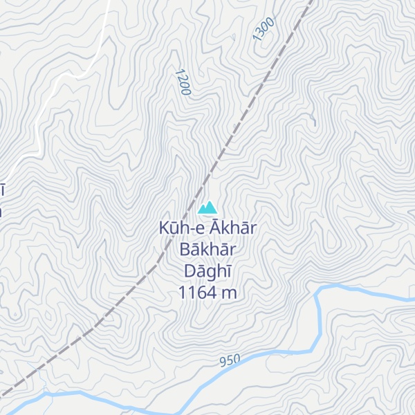 Map of Kūh-e Ākhār Bākhār Dāghī