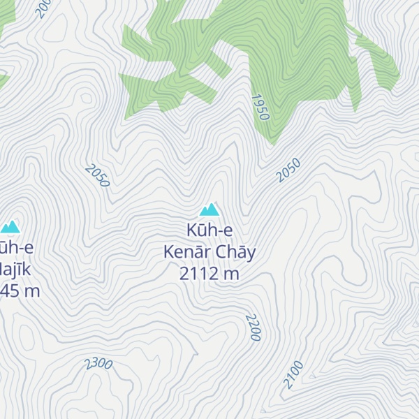 Map of Kūh-e Kenār Chāy