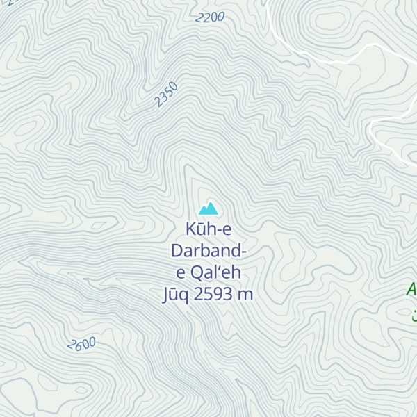 Map of Kūh-e Darband-e Qal‘eh Jūq