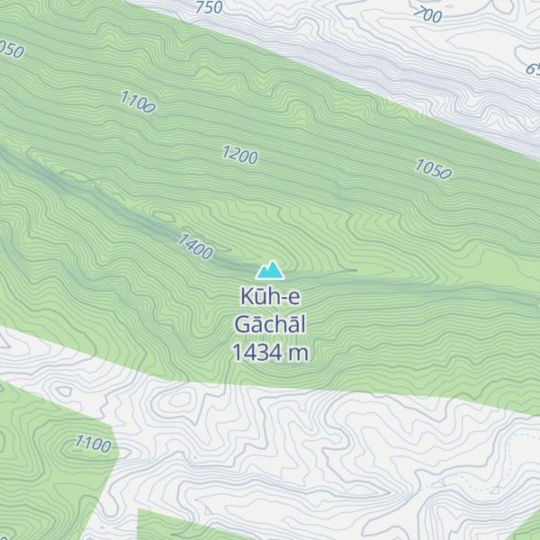 Map of Kūh-e Gāchāl