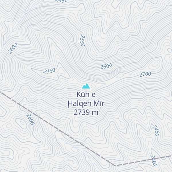 Map of Kūh-e Ḩalqeh Mīr