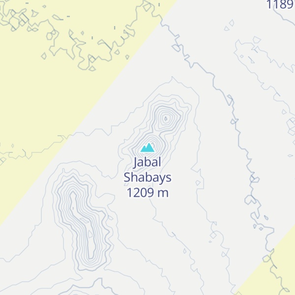 Map of Jabal Shabays