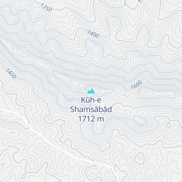 Map of Kūh-e Shamsābād