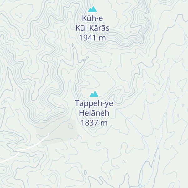 Map of Tappeh-ye Helāneh