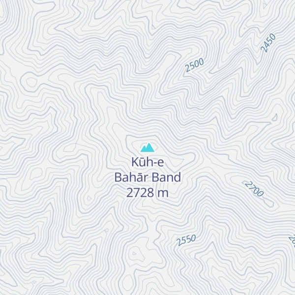 Map of Kūh-e Bahār Band