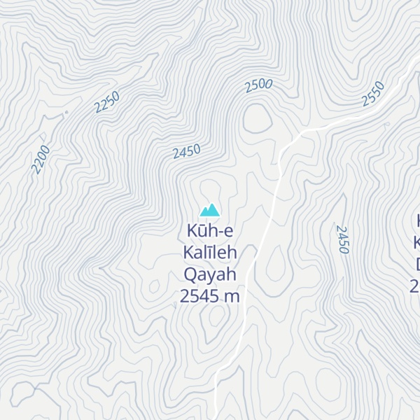 Map of Kūh-e Kalīleh Qayah