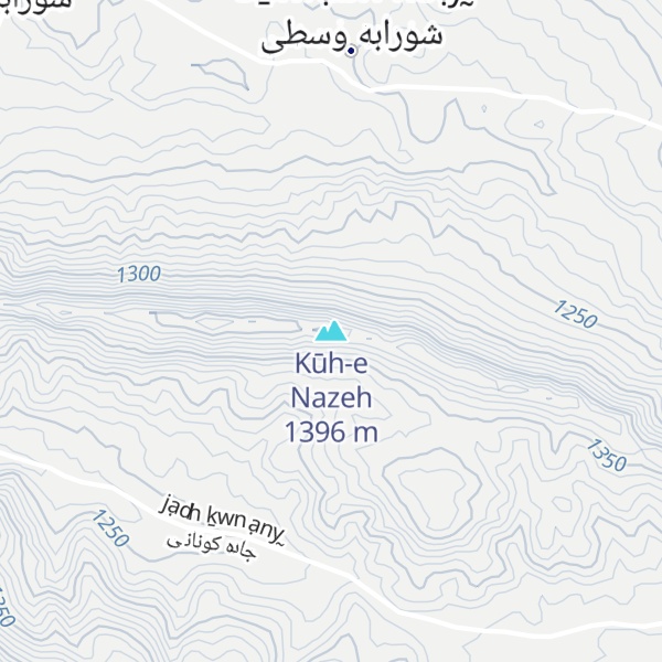 Map of Kūh-e Nazeh