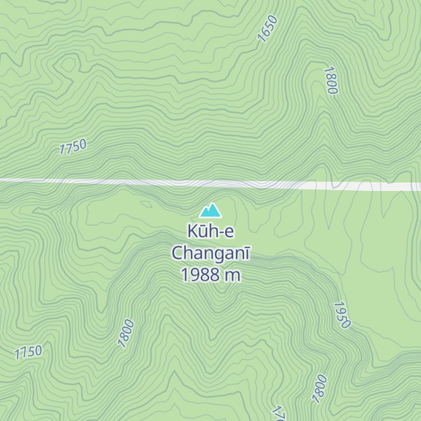 Map of Kūh-e Changanī