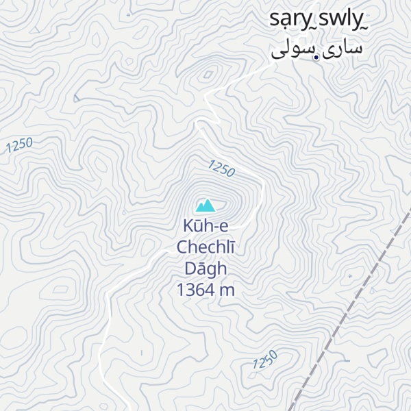 Map of Kūh-e Chechlī Dāgh