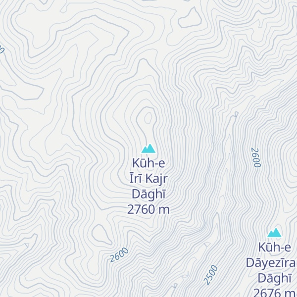 Map of Kūh-e Īrī Kajr Dāghī