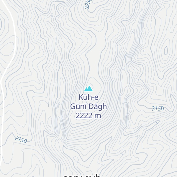 Map of Kūh-e Gūnī Dāgh