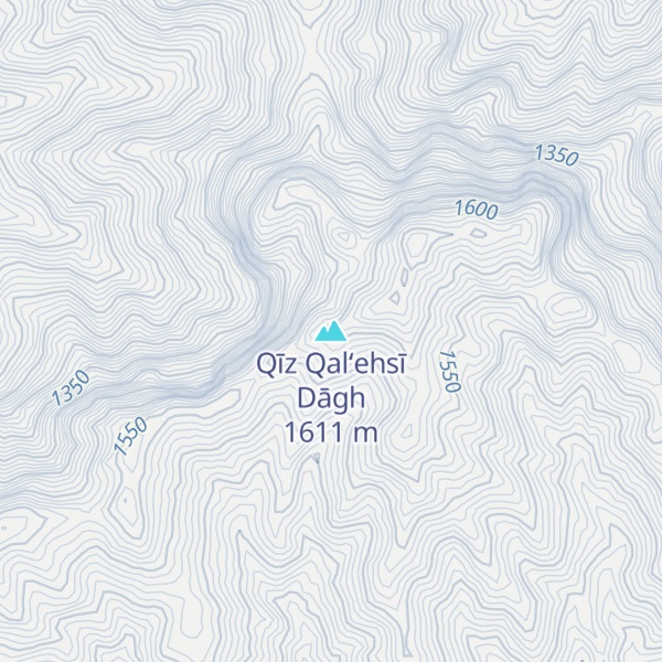 Map of Qīz Qal‘ehsī Dāgh