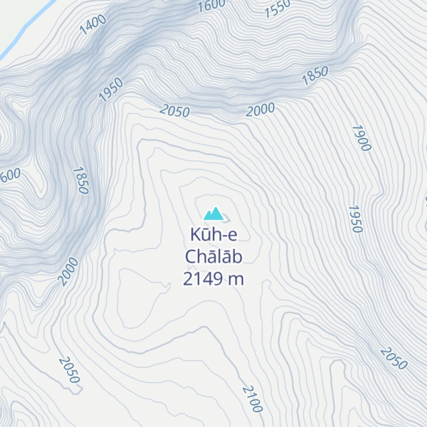 Map of Kūh-e Chālāb