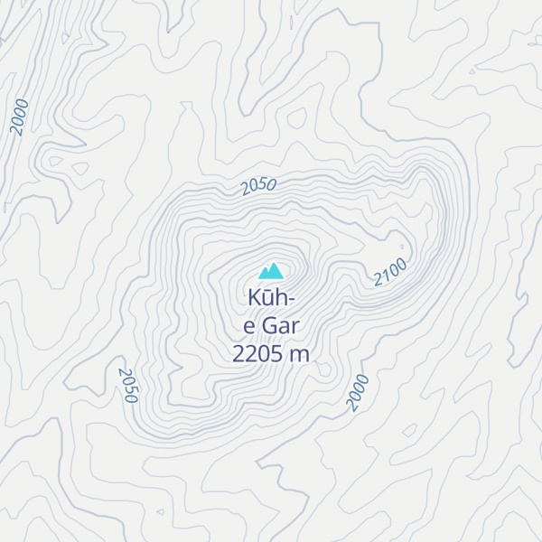 Map of Kūh-e Gar