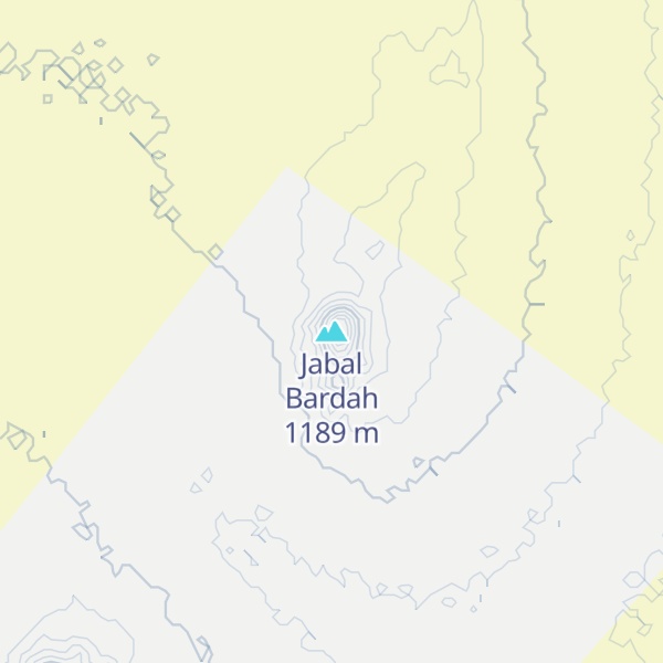Map of Jabal Bardah