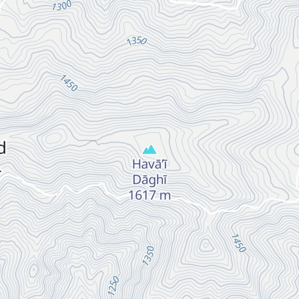Map of Havā’ī Dāghī