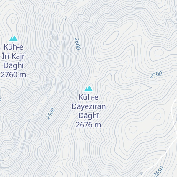 Map of Kūh-e Dāyezīran Dāghī