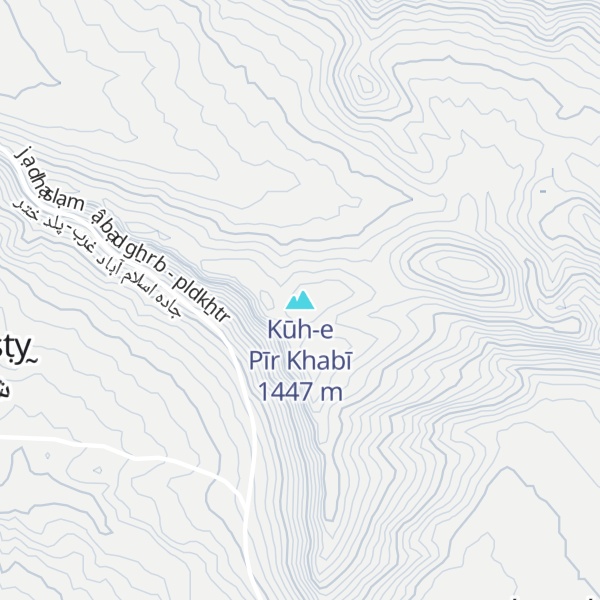 Map of Kūh-e Pīr Khabī