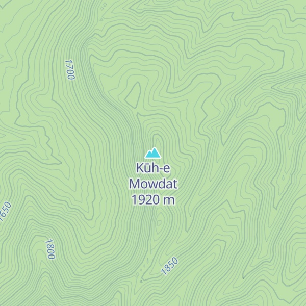 Map of Kūh-e Mowdat