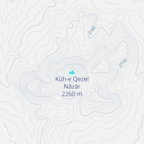 Map of Kūh-e Qezel Nāzār