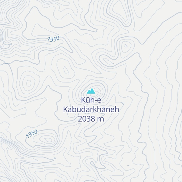 Map of Kūh-e Kabūdarkhāneh