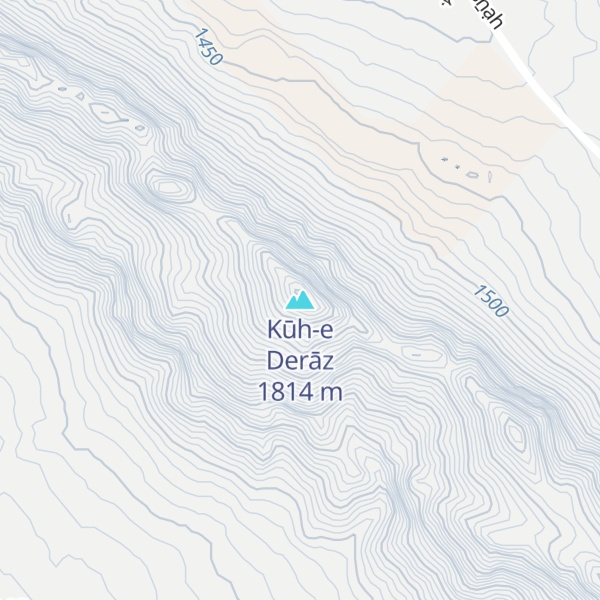 Map of Kūh-e Derāz
