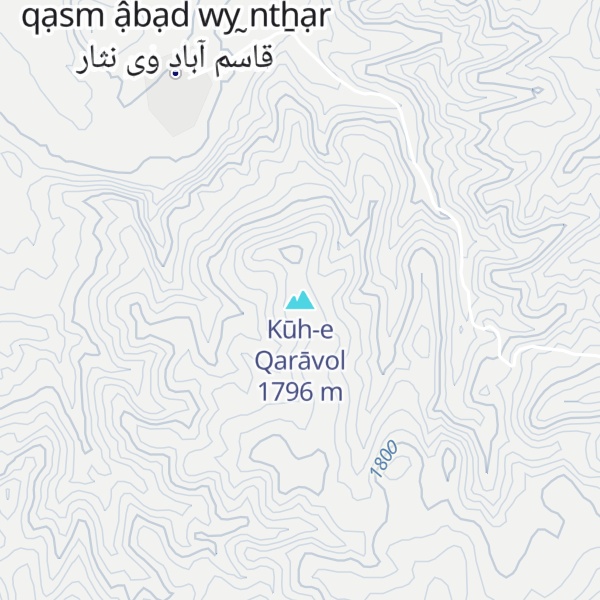 Map of Kūh-e Qarāvol