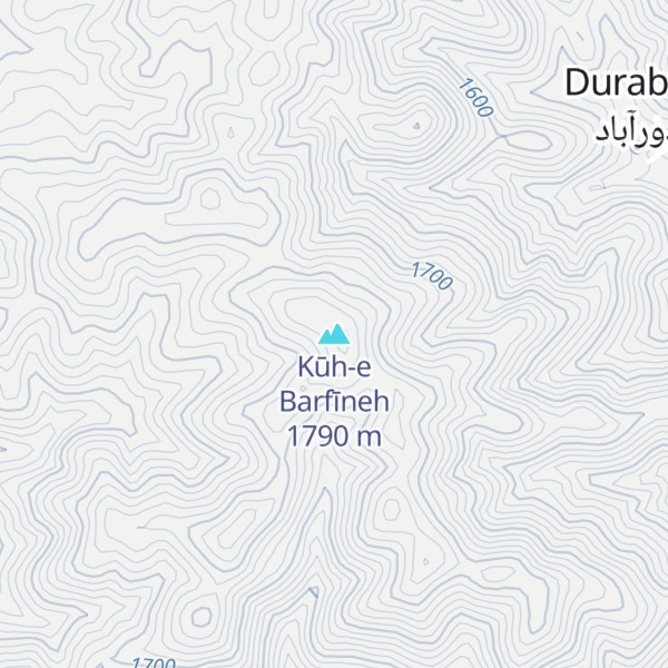 Map of Kūh-e Barfīneh