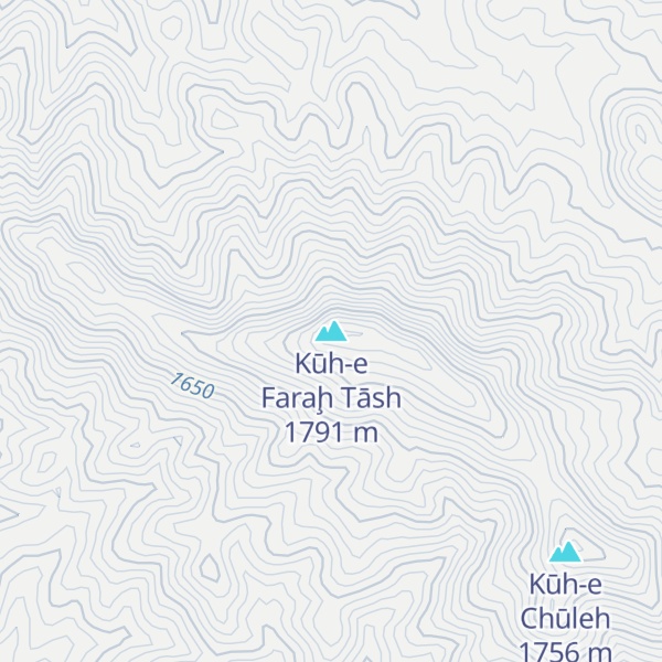 Map of Kūh-e Faraḩ Tāsh