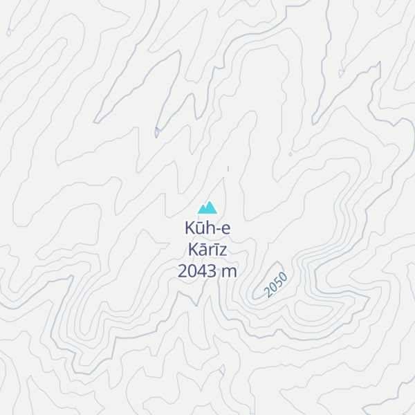 Map of Kūh-e Kārīz