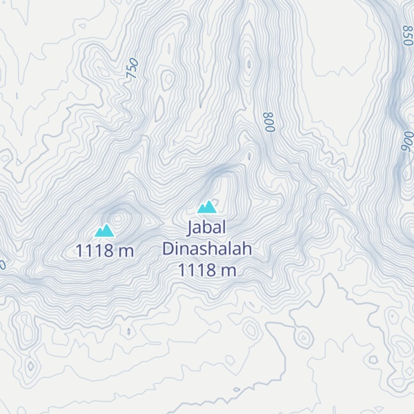 Map of Jabal Dinashalah