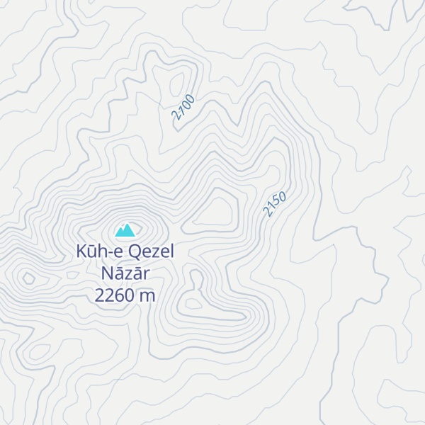 Map of Kūh-e Khalkhāl
